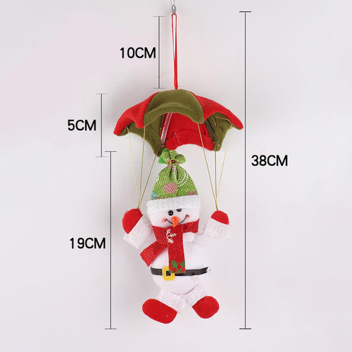Colgante De Navidad Con Paracaídas De Papá Noel, Colgante