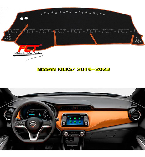 Cubre Tablero Premium/ Nissan Kicks/ 2020 2021 2022 2023 Fct