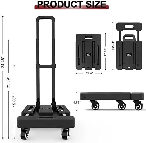 Carro Plegable Trasteo Mudanza Oficina Bar Restaurante Hogar