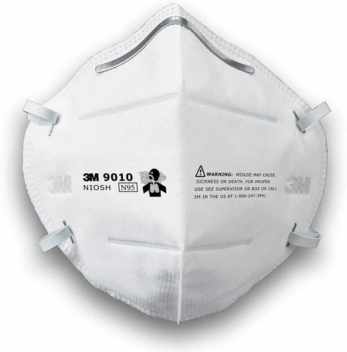 5 Cubrebocas 3m N95 9010 Niosh 5 Pzas Mascarilla 