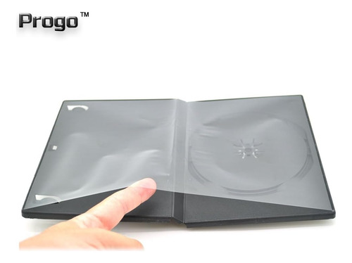 Fundas Estándar De Dvd De Un Solo Disco Negro De 14 Mm...