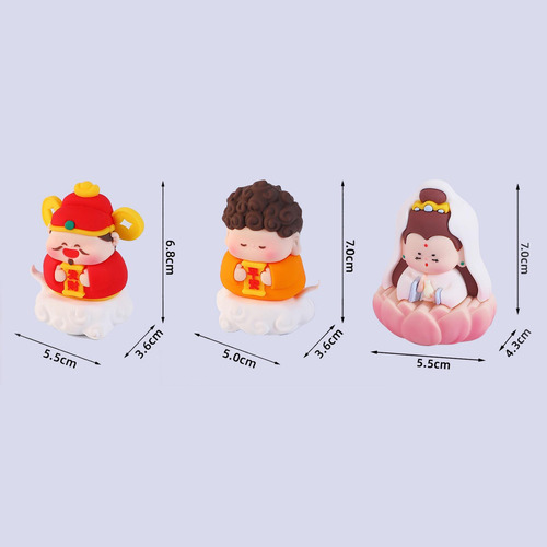 3pcs Figuras Decoración De Estatuas Esculturas Decorativas
