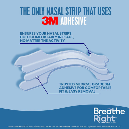 Tiras Nasais Breathe Right Clear Large 30ct Para Adultos