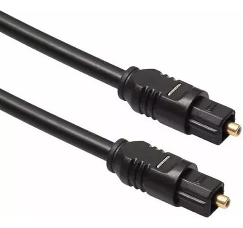 Cable De Audio Fibra Óptica Digital Negro De 5 Metros