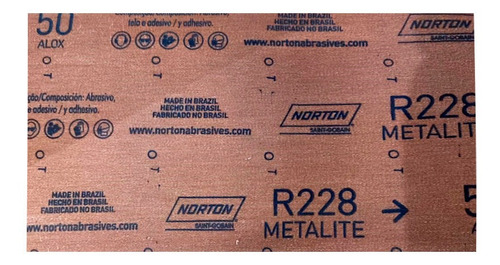 Imagem 3 de 5 de Rolo Lixa 10 Metros X 15 Cm - Ferro Madeira - R228 - Norton