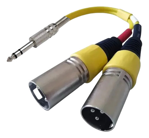 Adaptador Jack P10 + 2 Xlr Machos 20 Cm