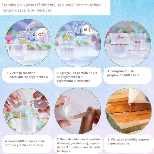 Resina Epoxica Transparente Para Altos Espesores A+b 6kg