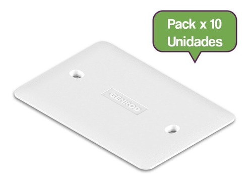 Tapa Ciega Caja De Embutir Genrod Rectangular Pvc 10x5 X10 !