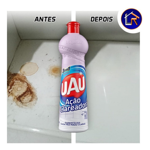 Kit 2 Limpadores Uau Multiuso Ação Clareadora Cozinha 500ml