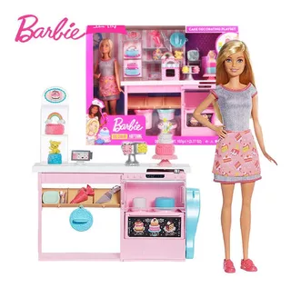 Muñeca Barbie Chef Set De Pasteles Con Accesorios Cocina