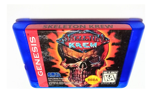Cartucho Juego Skeleton Krew Sega Genesis 16 Bits