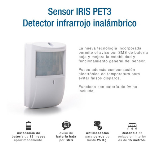 Kit Alarma Inalámbrica Marshall 3 Ip Wifi Aplicación Celular Marshall Smart Domiciliaria Hogar Casa Comercio