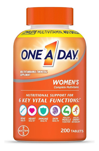 One A Day Vitaminas Mujer 200tabs Americano Vence 30/sep/24