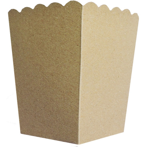 Imagen 5 de 6 de Caja Pochoclos Poc1 X 10u Packaging Blanco Madera