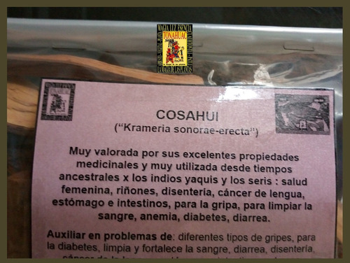 Cosahui 125gr Te Organico Planta Seca Env Gratis