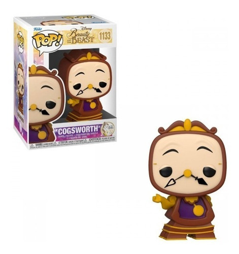 Funko Pop Cogsworth 1133 Disney La Bella Y La Bestia