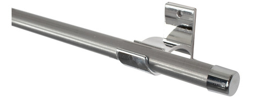 Kit Varão Para Cortina Simples 19mm 2,50m Alumínio Cor Cromado
