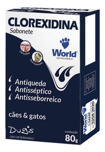 Sabonete World Veterinária Dug's Clorexidina Cães & Gatos