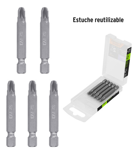 Puntas Pz3 Pozidriv Largo 2 , 5 Unidades Truper Expert