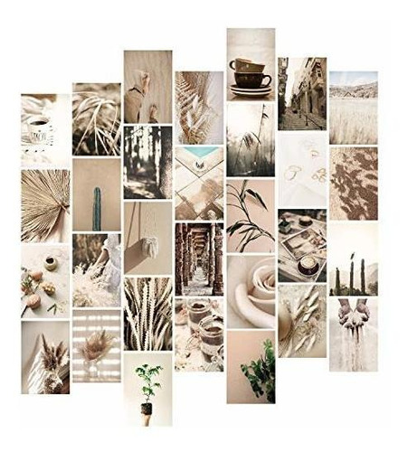 Yumknow Aesthetic Wall Collage Kit - Juego De 30 De 4 X 6 Pu