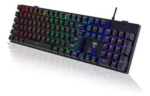 Risophy Teclado Mecánico Juegos, Rgb 104 Teclas Teclado Con