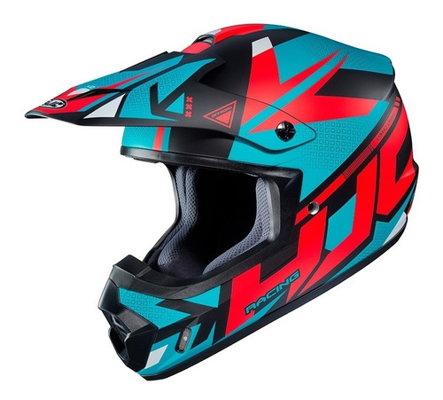 Casco Moto Cross Hjc Cs-mx Madax Mc-21sf Azul Mate