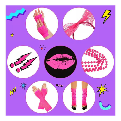Ropa De Los 80, Accesorios De Vestuario Para Mujer, Sa