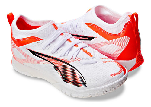 Chuteira De Futsal Juvenil Mid Ultra 5 Match Em Mesh Puma