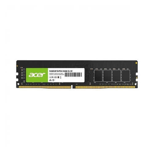 Memoria Ram Acer Ud100 Black Ddr4 2666mhz 16gb Non-ecc