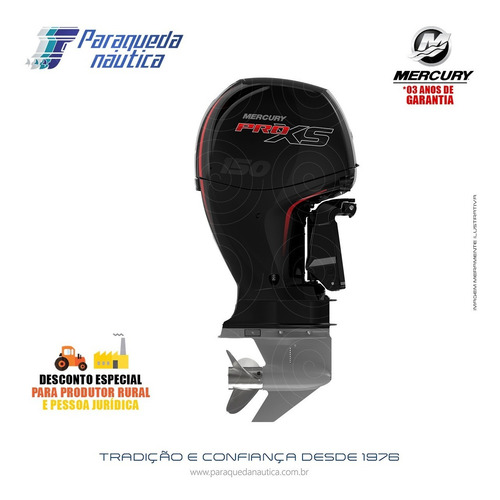 Motor De Popa Mercury 4 Tempos 150hp L 3.0l Efi Pro Xs