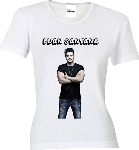 Camiseta, Baby Look, Regata, Cropped Luan Santana