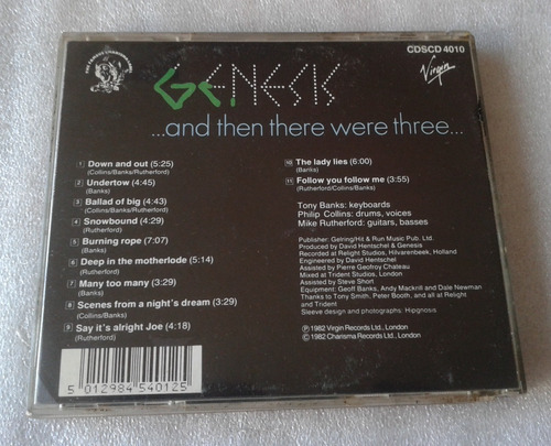 Genesis And Then There Were Three Cd Made Uk 1984 Ver Detall (Usado)