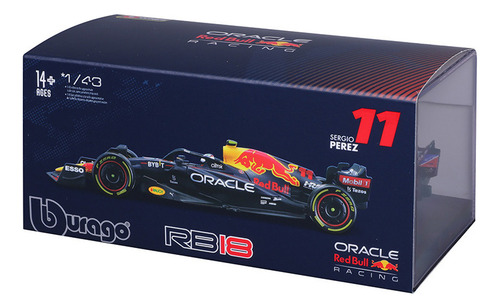 . Bburago F1 Redbull Rb18 #11 Fórmula Racing Checo Pérez