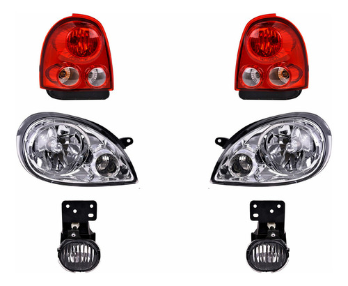 Faros Ppales Niebla Calaveras Depo Chevy 04 Al 08