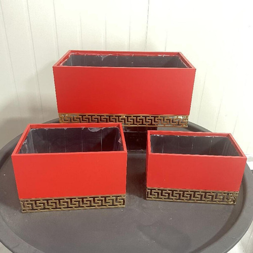 Caja De Flores Para Arreglos, Decoración 22cm X 13,5cm Rojo