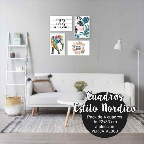 6 Cuadros Nórdicos De 33x22 Escandinavos Al Precio De 4