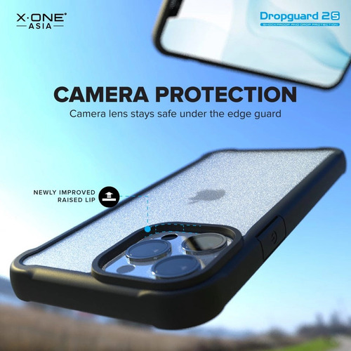 Kit Capa Dropguard + Película 7h X-one P/ iPhone 15 Pro Max