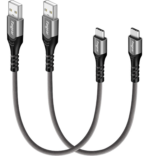 Usb C Corto Cable 1ft 4 Del Paquete Usb 2 0 Tipo De Dat...