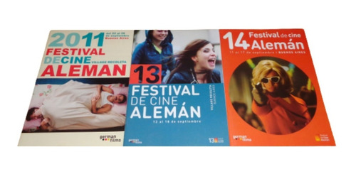 Lote De 3 Catalagos Del Festival De Cine Aleman