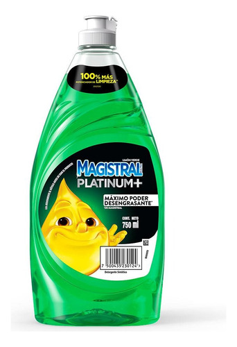 Detergente Liquido Magistral Platinum Maximo Plus 750ml