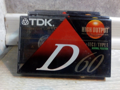 Cassette Tdk D 60 Nuevo Cerrado De Fabrica.