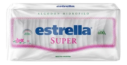 Algodon Estrella Super X 400 Grs Maxima Suavidad