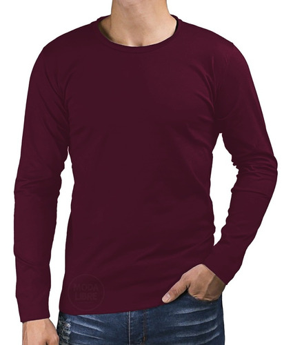 Remera Térmica Manga Larga - Lycra Frizada - Invierno - Hombre - Moda Libre 1 - Talle Xespecial * 7x-10x *