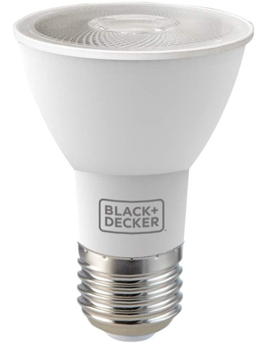 Lâmpada Led 6,5w Par20 Luz Branca E27 Black Decker Bivolt Cor da luz Branco-frio 110V/220V