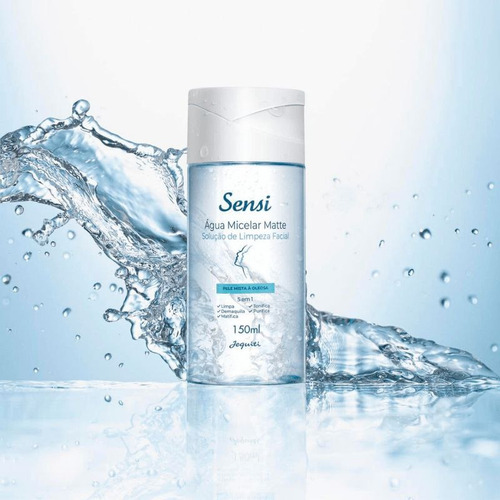 Água Micelar Matte Solução De Limpeza Facial 5 Em 1- Jequiti