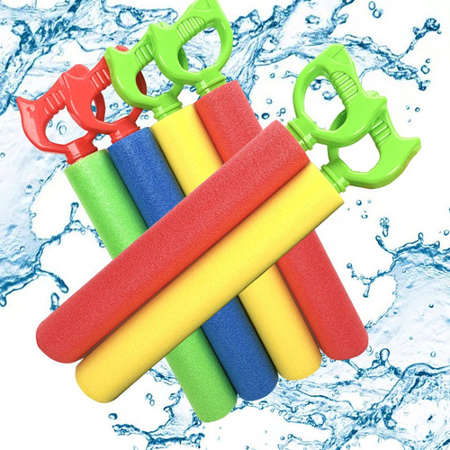4 / Set Pistola De Agua De Espuma Piscina De Verano Fiesta