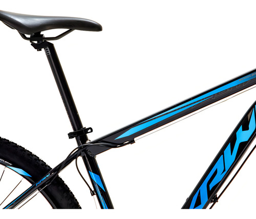 Bicicleta Aro 29 Krw Alumínio 24vel Hidráulico Suspensão S2 Cor Preto/azul