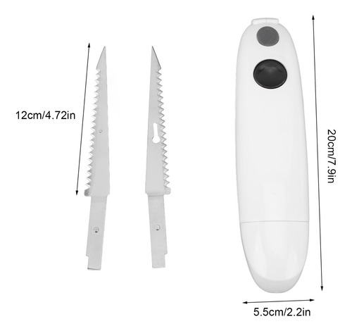 Cuchillo A Pilas, Acero Inoxidable, Inalámbrico, Recarr