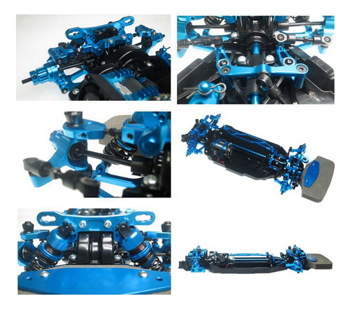 Conjunto De Direção De Metal 2x Com Rolamento Para Tt02 Tt-0