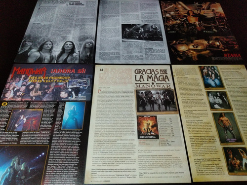 (ao066) Manowar * Recortes Revistas Clippings